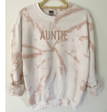 Load image into Gallery viewer, Auntie Reverse Tie Dye Sweatshirt