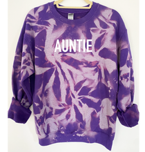 Load image into Gallery viewer, Auntie Reverse Tie Dye Sweatshirt