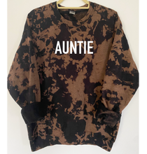 Load image into Gallery viewer, Auntie Reverse Tie Dye Sweatshirt