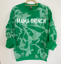 Load image into Gallery viewer, Mama Grinch Reverse Tie Dye Sweatshirt