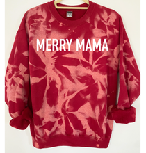 Load image into Gallery viewer, Merry Mama Reverse Tie Dye Sweatshirt