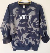 Load image into Gallery viewer, Wifey Reverse Tie Dye Sweatshirt