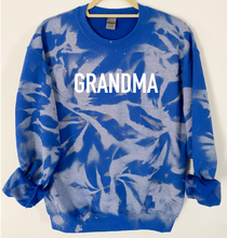 Load image into Gallery viewer, Grandma Reverse Tie Dye Sweatshirt