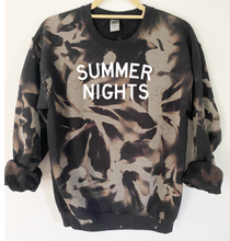 Load image into Gallery viewer, Summer Nights Tie Dye and Reverse Tie Dye Sweatshirt