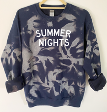 Load image into Gallery viewer, Summer Nights Tie Dye and Reverse Tie Dye Sweatshirt
