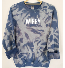 Load image into Gallery viewer, Wifey Reverse Tie Dye Sweatshirt