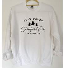 Load image into Gallery viewer, Farm Fresh Christmas Trees Sweatshirt