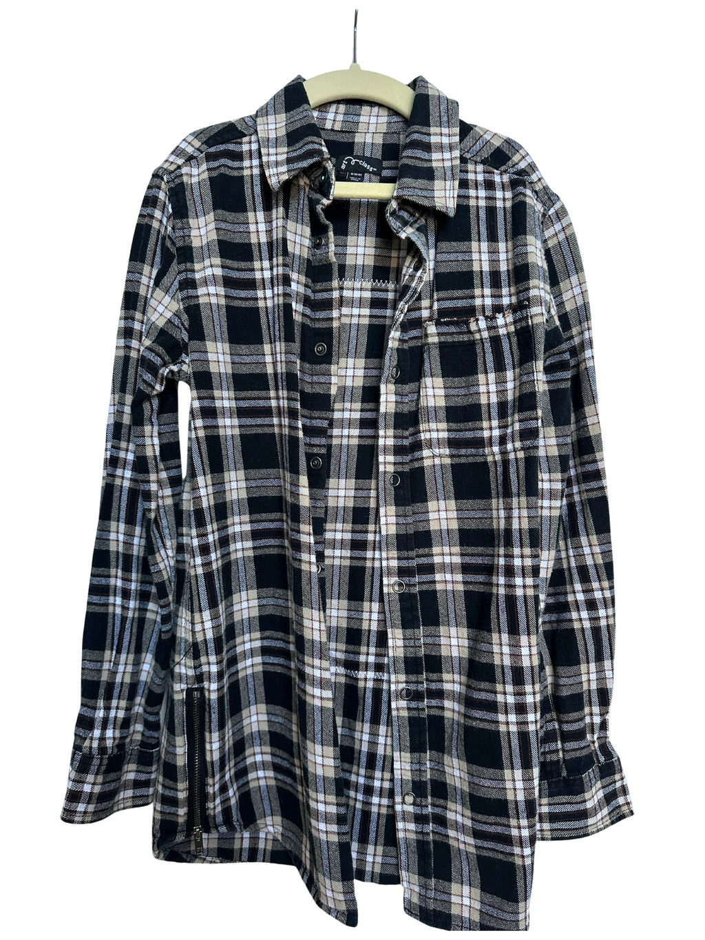 Upcycled Flannel (Kids M)