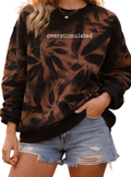 Reverse Tie Dyed Overstimulated Crewneck