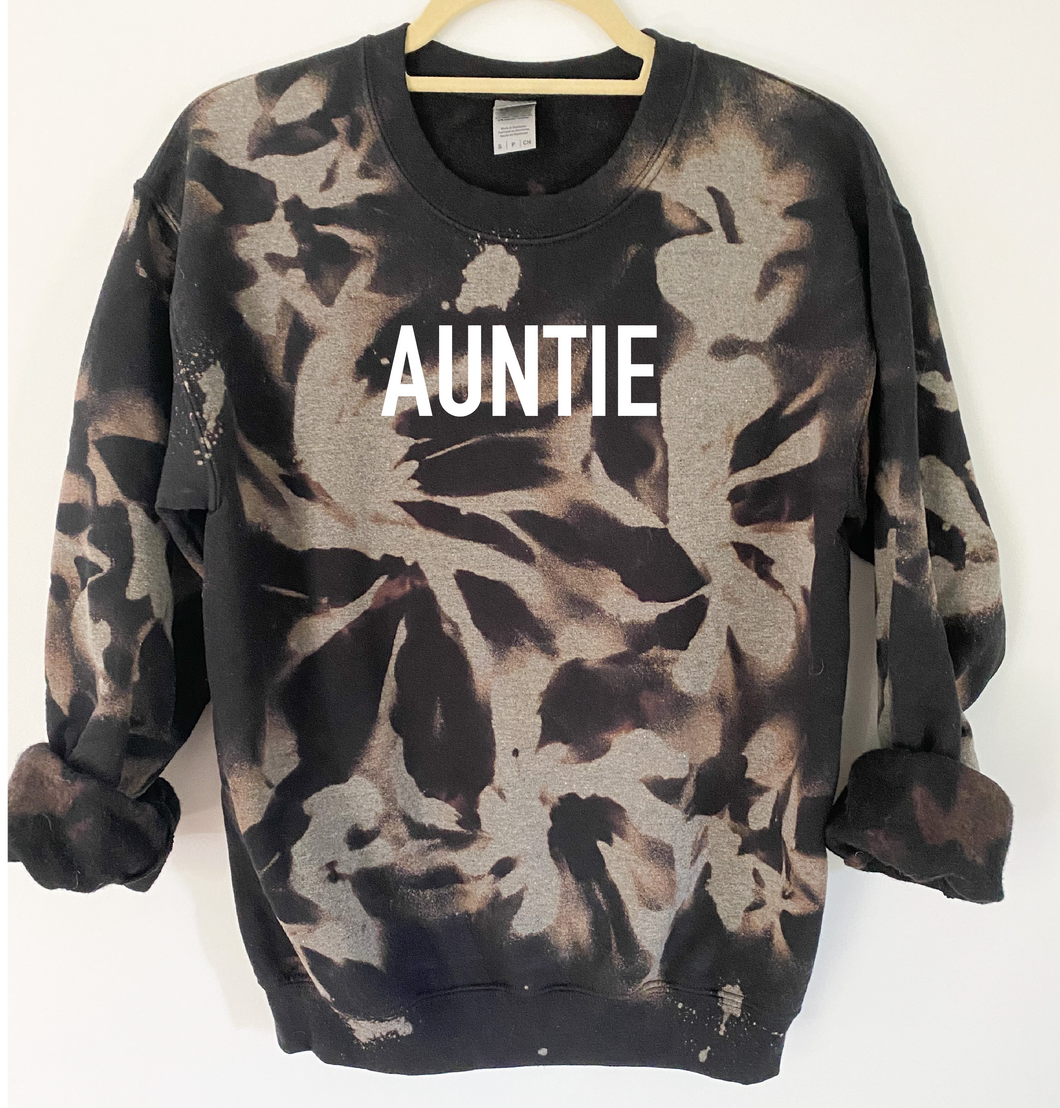 Auntie Reverse Tie Dye Sweatshirt
