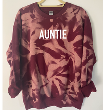 Load image into Gallery viewer, Auntie Reverse Tie Dye Sweatshirt

