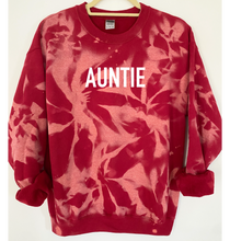 Load image into Gallery viewer, Auntie Reverse Tie Dye Sweatshirt
