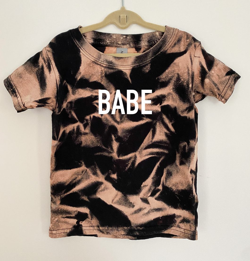 Toddler Black Reverse Tie Dye T-shirt