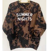 Load image into Gallery viewer, Summer Nights Tie Dye and Reverse Tie Dye Sweatshirt
