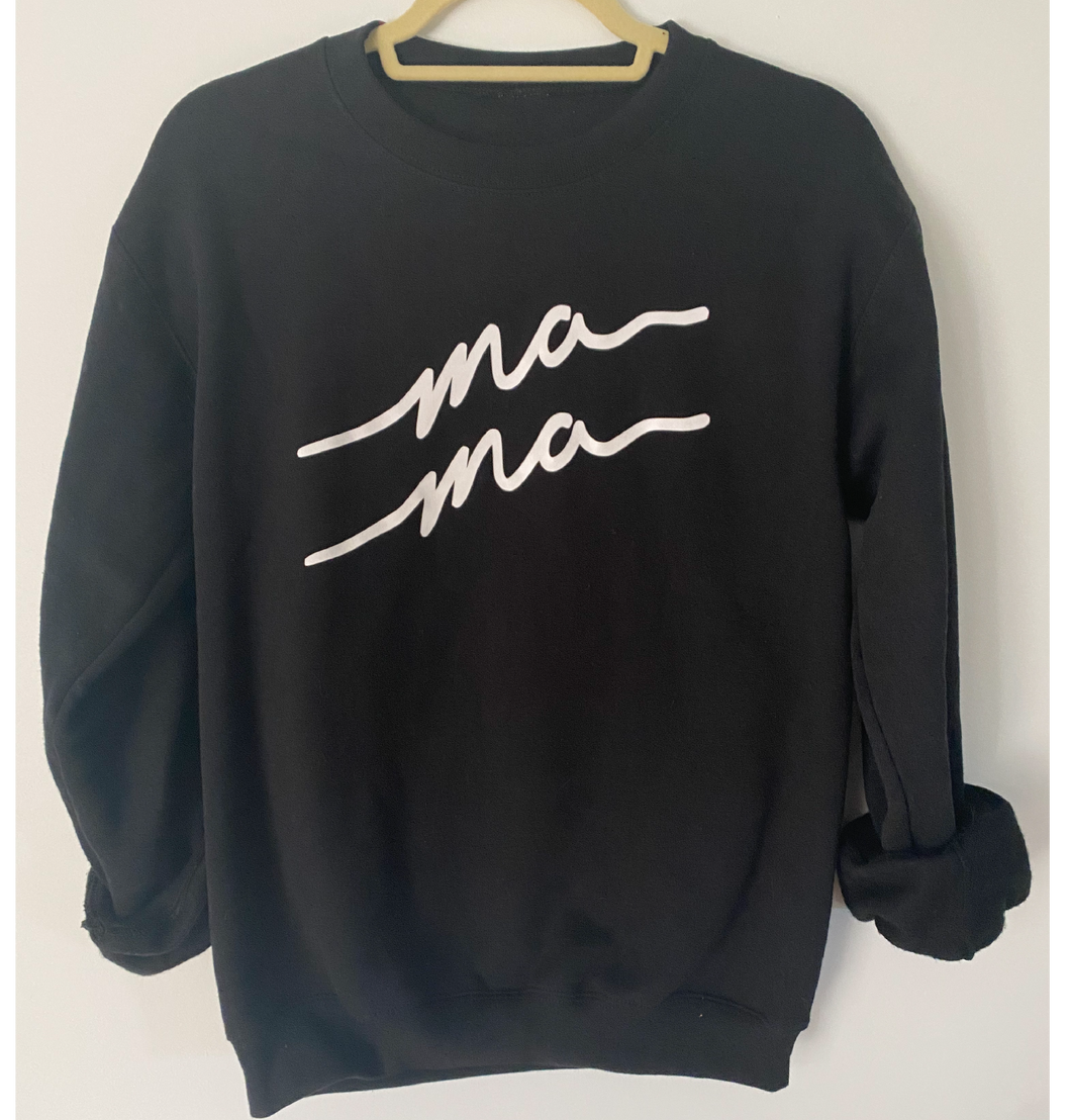Black Scribble Mama Sweatshirt