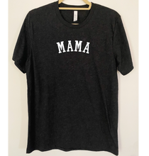 Load image into Gallery viewer, Heather Black Besties/Mama T-shirt

