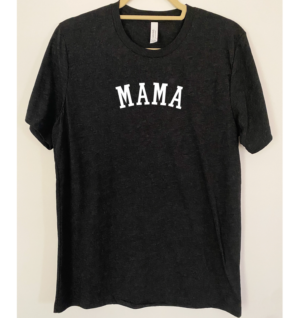 Heather Black Besties/Mama T-shirt