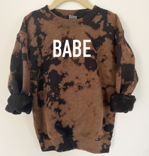Load image into Gallery viewer, Youth Large Font Reverse Tie Dye Sweatshirt
