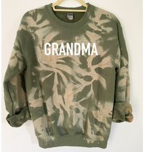 Load image into Gallery viewer, Grandma Reverse Tie Dye Sweatshirt
