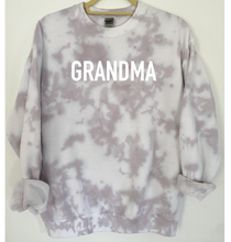 Load image into Gallery viewer, Grandma Reverse Tie Dye Sweatshirt
