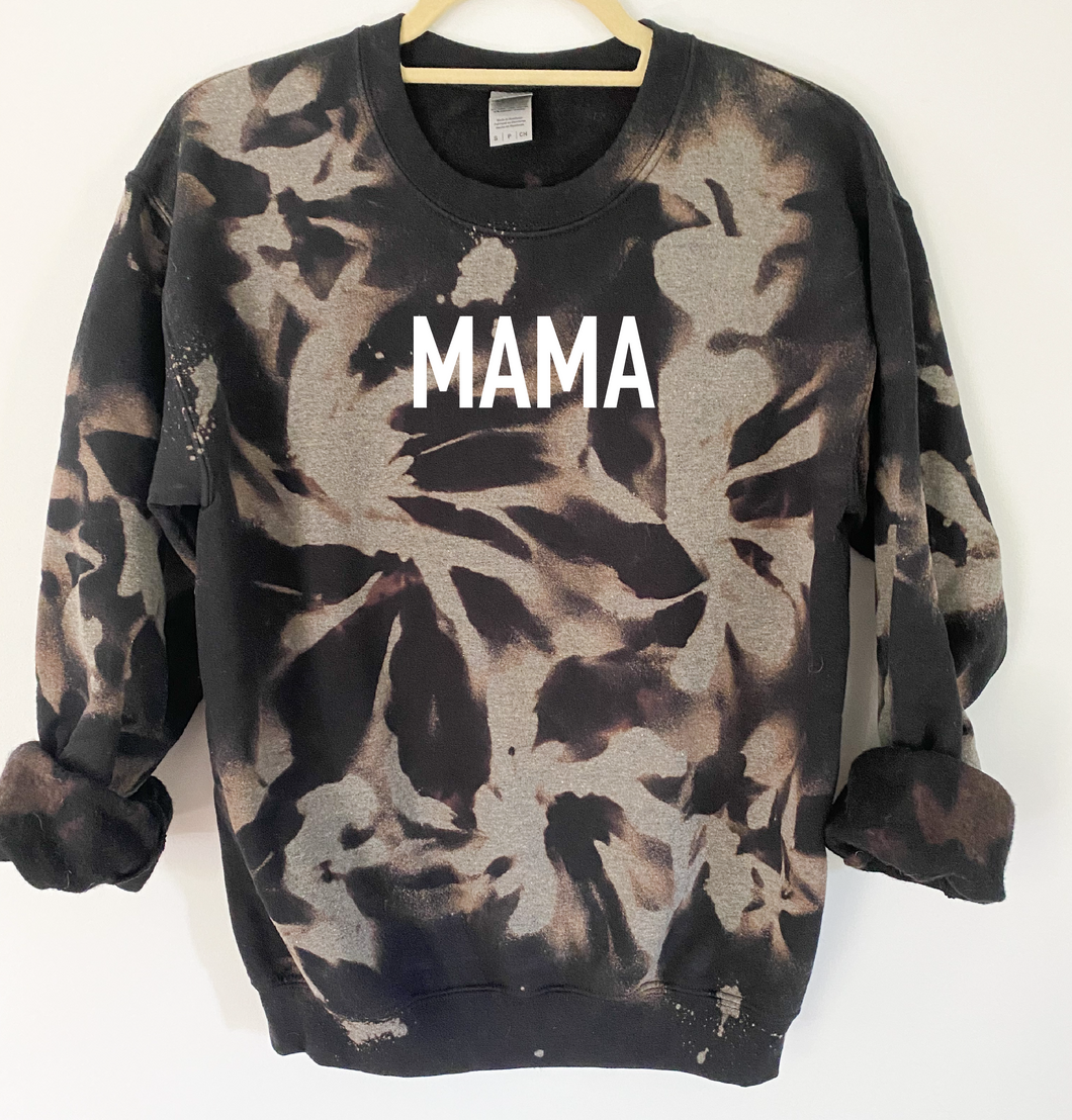 Mama Reverse Tie Dye Sweatshirt