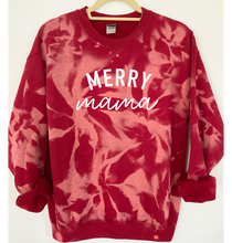 Load image into Gallery viewer, Merry Mama Reverse Tie Dye Sweatshirt
