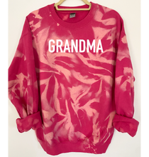 Load image into Gallery viewer, Grandma Reverse Tie Dye Sweatshirt
