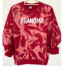 Load image into Gallery viewer, Grandma Reverse Tie Dye Sweatshirt
