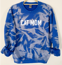 Load image into Gallery viewer, Cat Mom Reverse Tie Dye Sweatshirt

