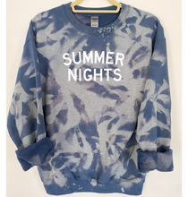 Load image into Gallery viewer, Summer Nights Tie Dye and Reverse Tie Dye Sweatshirt
