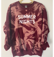 Load image into Gallery viewer, Summer Nights Tie Dye and Reverse Tie Dye Sweatshirt
