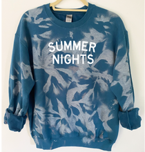 Load image into Gallery viewer, Summer Nights Tie Dye and Reverse Tie Dye Sweatshirt
