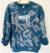 Load image into Gallery viewer, Wifey Reverse Tie Dye Sweatshirt

