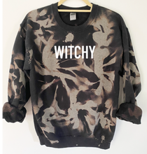 Load image into Gallery viewer, Witchy Reverse Tie Dye Sweatshirt
