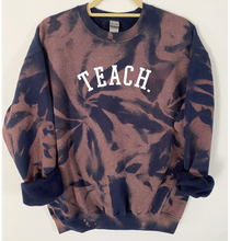 Load image into Gallery viewer, Teach Tie Dye and Reverse Tie Dye Sweatshirt
