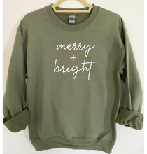 Load image into Gallery viewer, Merry + Bright Solid Sweatshirt
