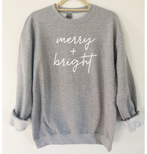Load image into Gallery viewer, Merry + Bright Solid Sweatshirt
