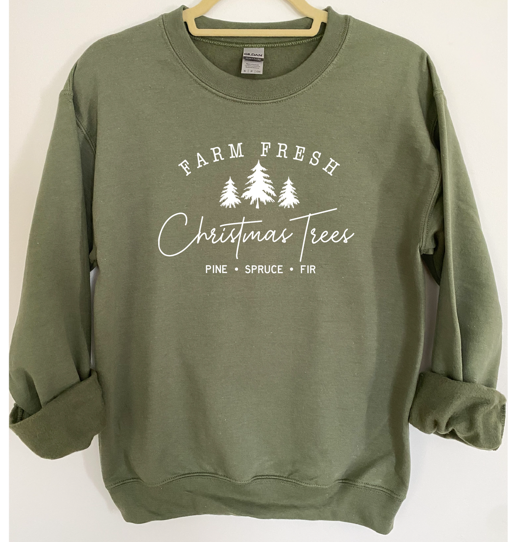 Farm Fresh Christmas Trees Sweatshirt